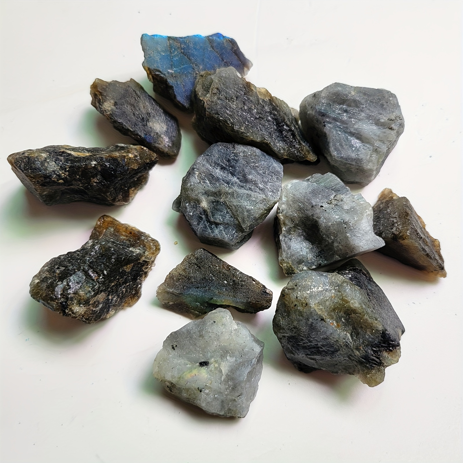 Labradorite Rough Stones Raw Healing Crystals Aromatherapy Diffuser